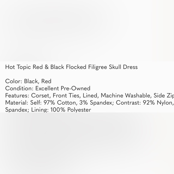 Hot topic filigree skull flared flocked dress - Picture 10 of 16